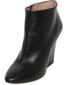 Chloé 90Mm Becky Tumbled Leather Ankle Boots - Lyst