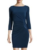 Mark + James By Badgley Mischka Sequin-Detail Ruched Dress - Lyst