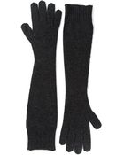 Dolce & Gabbana Long Woollen Gloves - Lyst