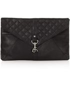 Topshop Quilted Clip Fasten Clutch Bags - Lyst