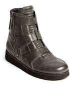 Helmut Lang High Top Zip Sneaker - Lyst