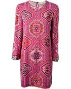 Emilio Pucci Geometric Print Dress - Lyst