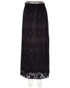 River Island Black Lace Belted Maxi Skirt - Lyst