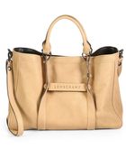 Longchamp 3D Medium Leather Tote - Lyst