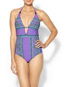 Nanette Lepore Moroccan Medallion Goddess One Piece - Lyst
