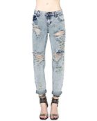 Nasty Gal One Teaspoon Awesome Boyfriend Jeans Acid Wash - Lyst