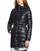 Patrizia Pepe Long Ultralight Down Jacket With Hood - Lyst