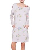 Ti Mo Print Crepe Dress - Lyst