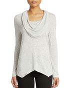 Kensie Cowlneck Top - Lyst