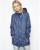 Asos Lightweight Rain Parka With Patch Pockets - Lyst