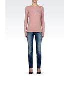 Armani Jeans T-Shirt In Stretch Cotton Jersey - Lyst