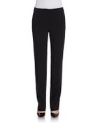 Ivanka Trump Crepe Straight-Leg Pants - Lyst