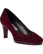 Vaneli For Jildor Finlay Platform Pump Wine Suede - Lyst