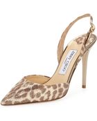 Jimmy Choo Tarida Leopard-print Slingback Pump - Lyst