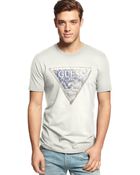 Guess Mosaic Triangle Tshirt - Lyst
