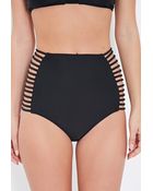 Forever 21 Strappy High-Waisted Bikini Bottoms - Lyst