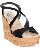Callisto Elliot Platform Wedge Sandals - Lyst
