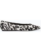 Zara Printed Leather Pointy Ballet Flat - Lyst