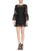 Alexis Eloy Ruffle-Hem Lace Dress - Lyst