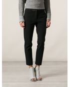 Pinko Cropped Trousers - Lyst