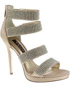 Nina Bridget Crystallized Satin Pumps - Lyst