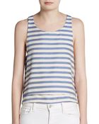 Wren Striped Tiered-Hem Tank - Lyst
