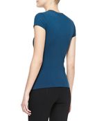 Donna Karan New York Short-Sleeve Tee - Lyst
