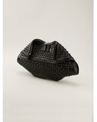 Alexander McQueen Large De Manta Studded Clutch - Lyst