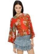 Etoile Isabel Marant Floral Printed Cotton Voile Top - Lyst
