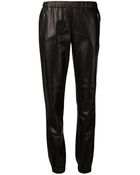 Michael Kors Leather Track Pants - Lyst
