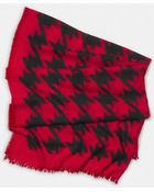 Coach Large Houndstooth Cashmere Shawl - Lyst