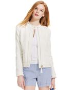 Tommy Hilfiger Tweed Moto Jacket - Lyst