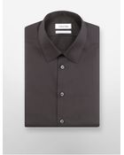 Calvin Klein Steel Slim Fit Non-Iron Solid Poplin Dress Shirt - Lyst