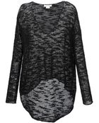 Helmut Lang Sheer Sweater - Lyst