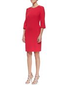 Michael Kors Stretch Boucle Button Dress - Lyst