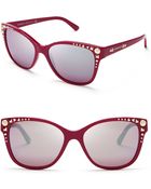 Versace Studded Mirror Wayfarer Sunglasses - Lyst