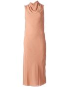 Rick Owens Draped Dress - Lyst