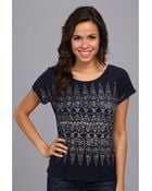 Lucky Brand Geo Discharge Tee - Lyst
