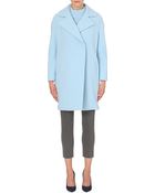 Max Mara Studio Dropped Shoulder Pea Coat - Lyst
