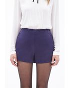 Love 21 Sateen Tap Shorts - Lyst