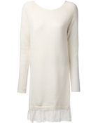 Blugirl Blumarine Loose Fit Sweater Dress - Lyst