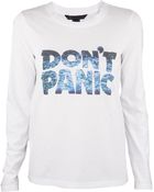 Marc By Marc Jacobs Don'T Panic Long Sleeve Tee - Lyst