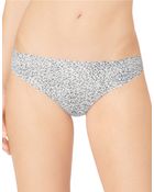 Calvin Klein Printed Invisibles Thong Panty - Lyst