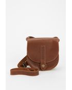 Kimchi Blue Luisa Embossed Leather Saddle Bag - Lyst