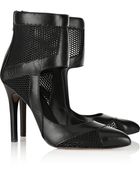 Pour La Victoire Zoia Mesh-Paneled Leather And Mesh Pumps - Lyst