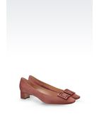 Giorgio Armani Suede Pump - Lyst