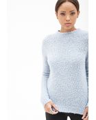 Forever 21 Textured Knit Sweater - Lyst