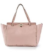 Valentino Rockstud Tote - Lyst
