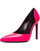 Saint Laurent Paris Dorsay Calfskin Leather Heels - Lyst