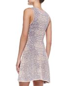 McQ by Alexander McQueen Flirty Crocodile-Knit Dress - Lyst